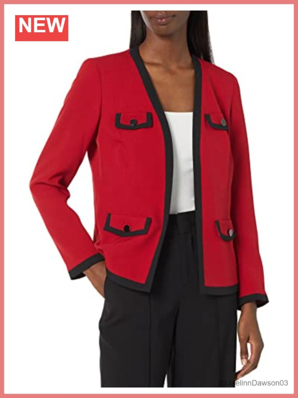 Womens Colorblocked Open Front Cardigan Long Sleeve Business Work